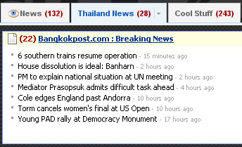 A relatively benign news day in Thailand.
