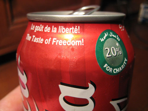 It's the taste of freedom! I've always wondered what that tasted like.