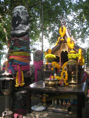 The main shrine. Note the 6-foot tall phallus on the left.