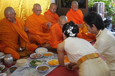 Monks always eat first. Remember that, tubby. Credit: Richard Barrow