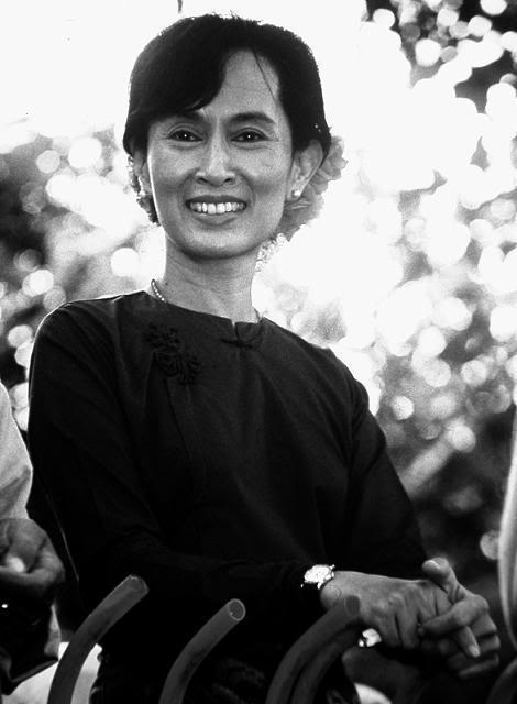 Aung San Suu Kyi in 1990.