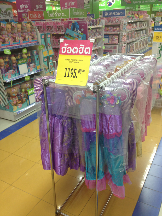Princess costumes: check. But for 1,200 baht ($40)??