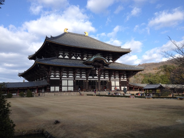 Todai-ji in Nara. It's hard to describe just how friggin' massive this place was. Stunning.
