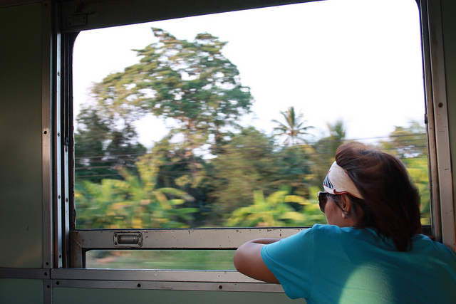 Enjoying the breeze.